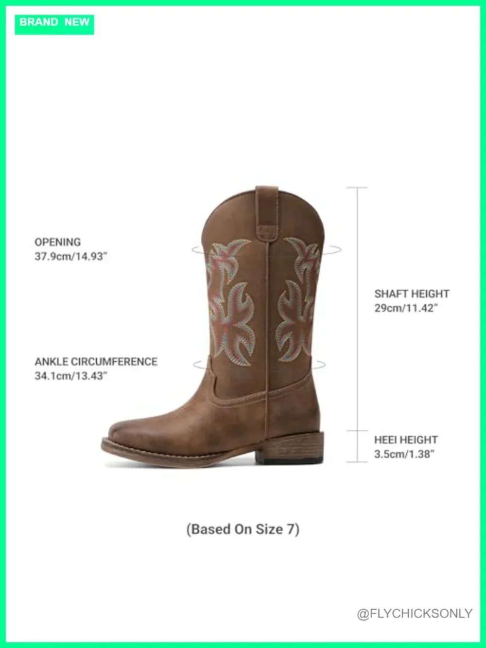 Women's Wide Square Toe Western Mid Calf Pull-On Embroidered Boots